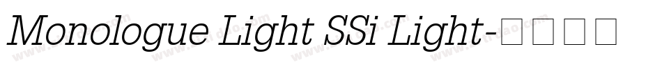 Monologue Light SSi Light字体转换